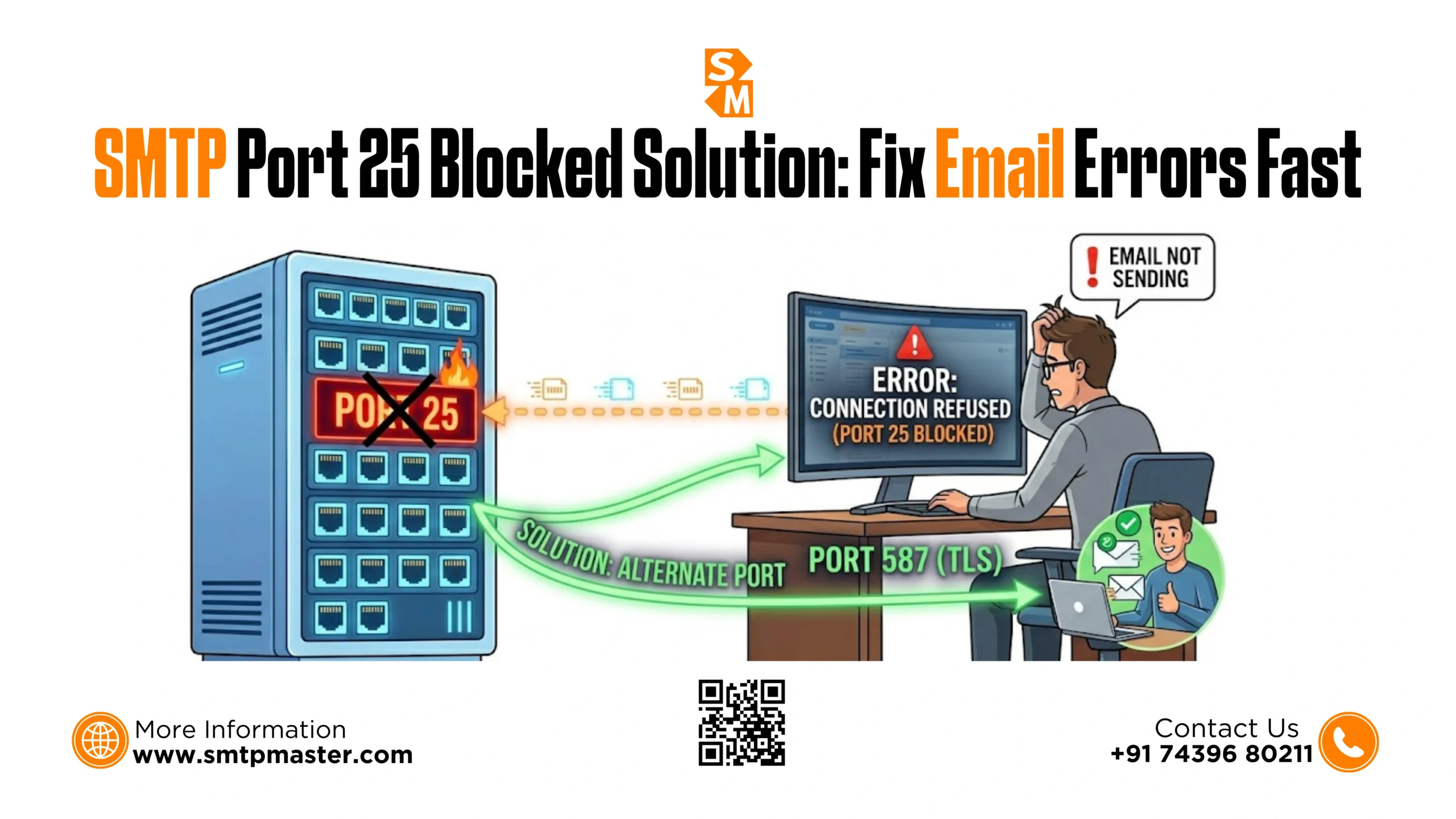 SMTP Port 25 Blocked Solution: Fix Email Errors Fast